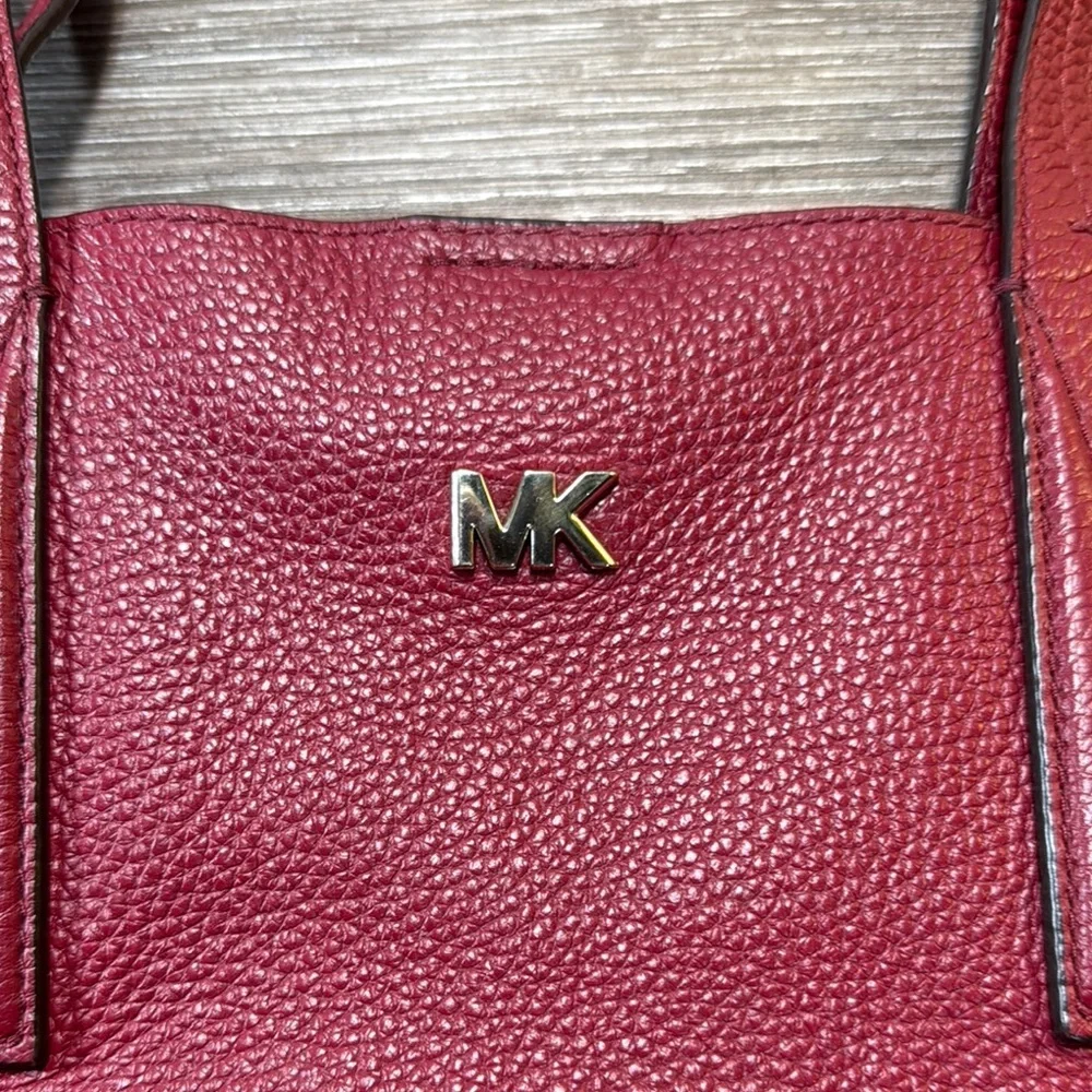 Michael Kors Burgundy Leather Tote
